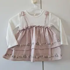 重ね着風トップス 100cm