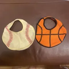 野球・バスケットボールデザイン スタイ2枚セット