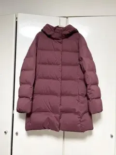 パープル フード付き ダウンジャケット Mサイズ