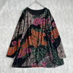kalma購入 ヴィンテージ 花柄 ボウタイ シャツ hooked minoi - メルカリ