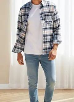 H&M DIVIDED チェック柄シャツ XSサイズ