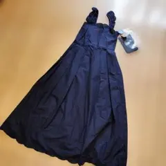 新品タグREDYAZEL　コットンレースフリルワンピース　ネイビー　14960