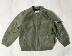 H&M オリーブグリーン MA-1ジャケット 100