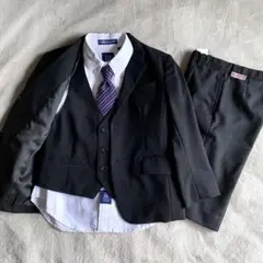 【美品】コムサイズム スーツセットアップ 120 5点セット スリーピース