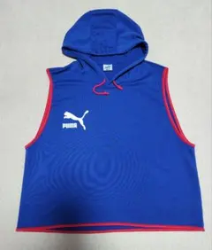 90s PUMA プーマ フード付ノースリーブ フーディ Hit Union