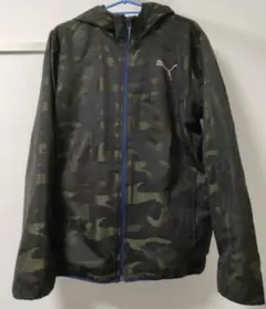 PUMA　プーマ　 パーカーリバーシブル迷彩ネイビー