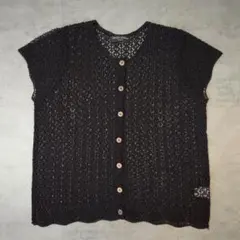 【美品】DOLCE MARA ITALY ニットカーディガン 半袖 Y2Kのサムネイル