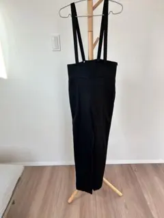 値下げ　rouge vif 黒 サロペット ハイウエスト　美品　S 春物　春夏