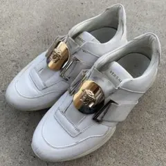 Versace バックル　メデューサ　レザースニーカー ホワイトのサムネイル