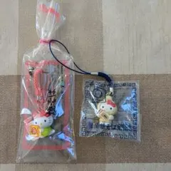 ハローキティ　マルちゃん焼そば　オリジナルストラップ　2種　非売品