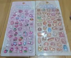 クリアぷくぷくキャンディシール ピンク ブラウン