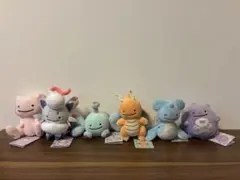 ポケモン へんしん！メタモン ぬいぐるみ マスコット 4種ペアセット8点