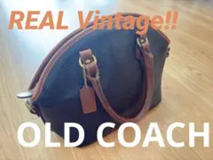 【vintage! アメリカ製】OLD COACH オールレザーハンドバッグ