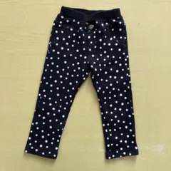 水玉模様のロングパンツ 100cm