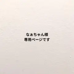 なぁちゃん様専用ページです。