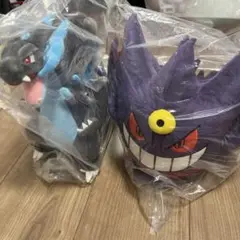 一番くじ ポケモン メガシンカ A賞メガリザードンX・Ｃ賞メガゲンガーぬいぐるみ