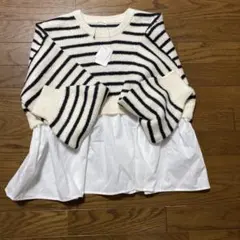 comcoca ストライプニット Mサイズ