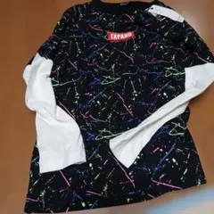 カラフルスプラッタープリント長袖カットソー 150cm