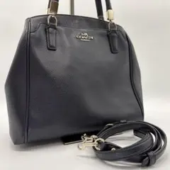 COACH コーチ 2WAYバッグ ショルダー ネイビー　　レディース