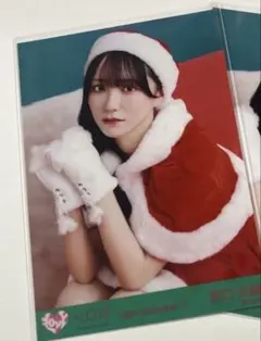 野口衣織 生写真 サンタ2024衣装 チュウ