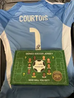 COURTOIS サッカーユニフォーム 1番 サイン入り クルトワサイン入り