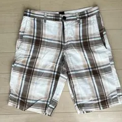 Gap チェック柄 ショートパンツ ブラウン系 28 ゴルフのサムネイル