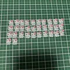 ネイルパーツ　透明キティーネイパ32個　ハローキティ　全身 お得