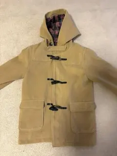 ベージュ ダッフルコート フード付き　グローバルワーク
