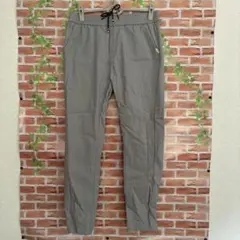 メンズ用グレー ストレッチパンツ