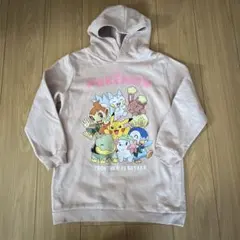 H&M ポケモン フード付きトレーナー 140cm ピンク