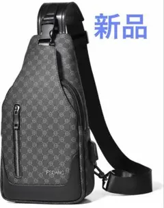【新品】FSD-WG ボディバッグ ショルダーバッグ 防水 充電ポート付のサムネイル