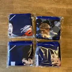 サッカー日本代表 選手プリントタオル 4枚セット