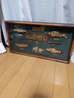 フライフィッシング ウォールアート 壁掛け ルアー 釣り オブジェ 釣具