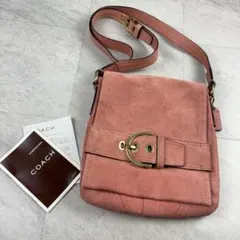 Coach Soho pink Hobo Shoulder Bag suede