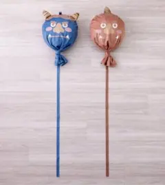 スリーコインズ 節分 鬼の顔バルーン 2個セット