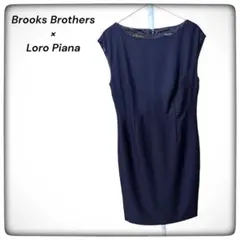 美品 ブルックスブラザーズ ロロピアーナ ウール ワンピース パープル 6