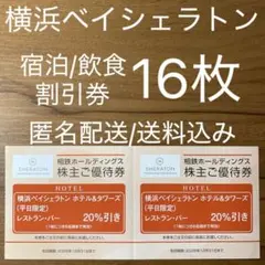 横浜ベイシェラトン ホテル&タワーズ 割引券 16枚相模鉄道 株主優待券のサムネイル