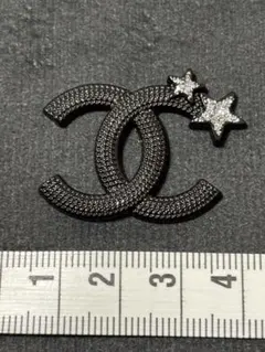 カボション ブラックメタル 星モチーフ