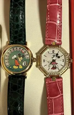 【超希少・ペア】GERALD GENTA ミッキー＆ミニー レトロファンタジー