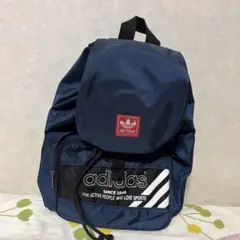 adidas アディダス　ネイビー　リュック　ビンテージ　レア　年代物　未使用