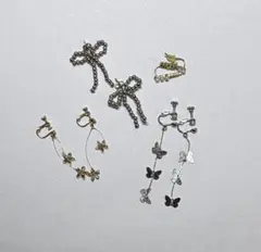 ⭐︎高見え⭐︎イヤリングピアス4点セット