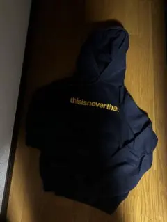 thisisneverthat ネイビー ロゴパーカー ネバザ パーカー