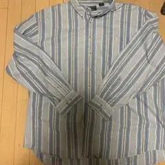 TRADER BAY ストライプ ボタンダウンシャツ