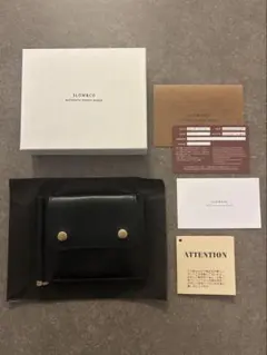 美品】SLOW&CO マネークリップ ヌバックポロサス 黒 スローアンドコー