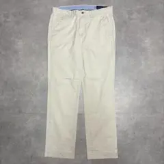 ポロ ラルフローレン W34 ポロチノ チノパン 古着 ボトム 白 23560