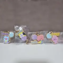 新品 BT21 クッキー チャームコット 4個セット