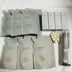 AKNIR シャンプー トリートメント 詰め替え 薬用ヘアスカルプセラム ブラシ