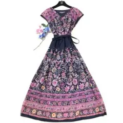 未使用級　ローラアシュレイ　ロングワンピース　フローラル✨　アンティーク風✨