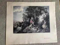 Reproduction of an etching from the Louvre (printed in Japan)