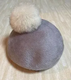 CA4LA ファーポンポン ベレー帽